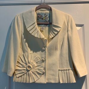 Anthropologie / Tabitha Wool Blend Blazer Size 8